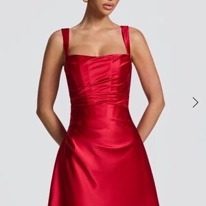 CALANTHE MINI DRESS - RED